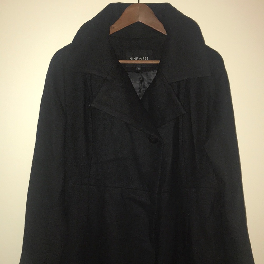 Nine West Black Peacoat
